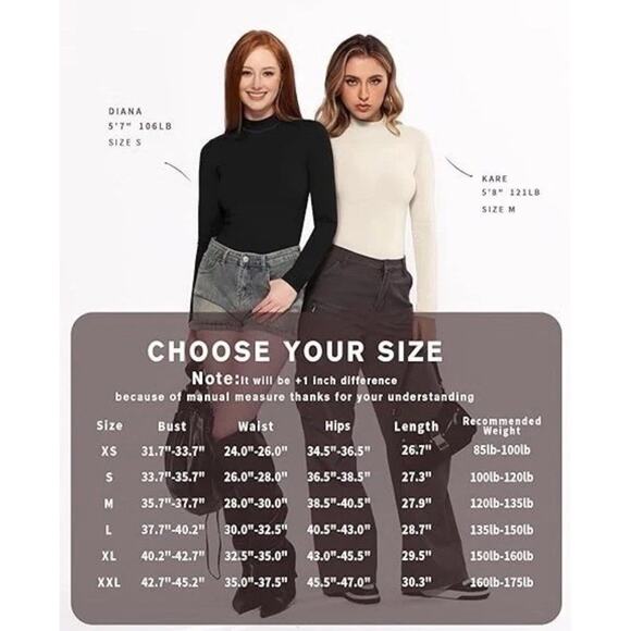 MANGOPOP Mock Turtleneck Long Sleeve Bodysuit THONG Shapewear Ribbed Size Medium - Picture 6 of 7